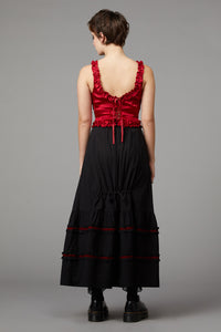 Black Friday - Nadja Gothic Corset Top - red