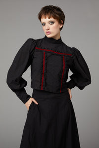 Black Friday - Nadja Gothic Blouse - black