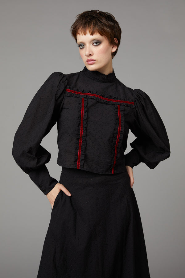 Black Friday - Nadja Gothic Blouse - black