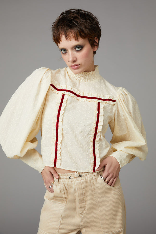 Black Friday - Nadja Gothic Blouse - cream