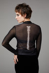 Black Friday - Spine Mesh Top - black