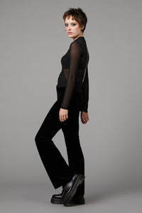 Black Friday - Spine Mesh Top - black