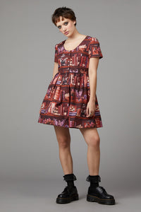 Black Friday - Bookish Print Dress - multi