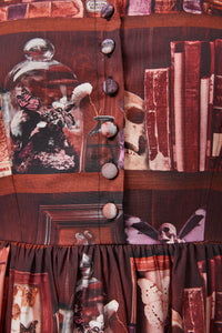 Black Friday - Bookish Print Dress - multi