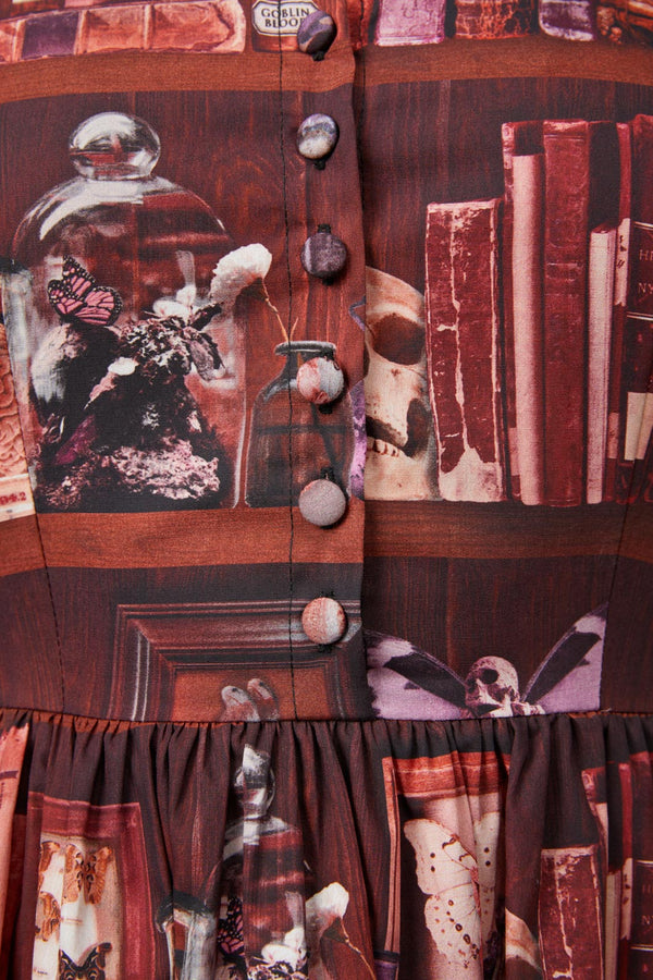 Black Friday - Bookish Print Dress - multi