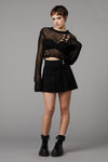 Black Friday - Skulduggery Ultra Crop Knit - black