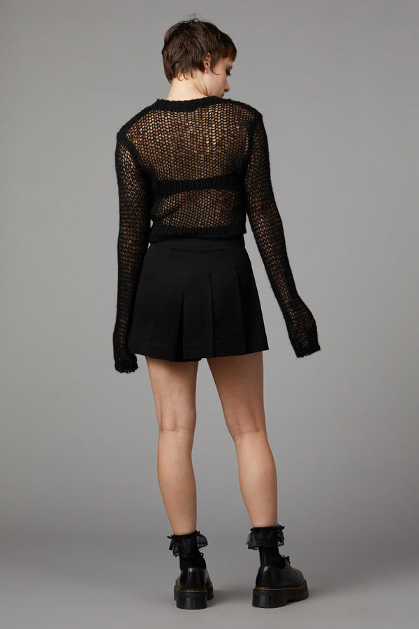 Black Friday - Skulduggery Ultra Crop Knit - black