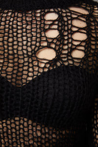 Black Friday - Skulduggery Ultra Crop Knit - black