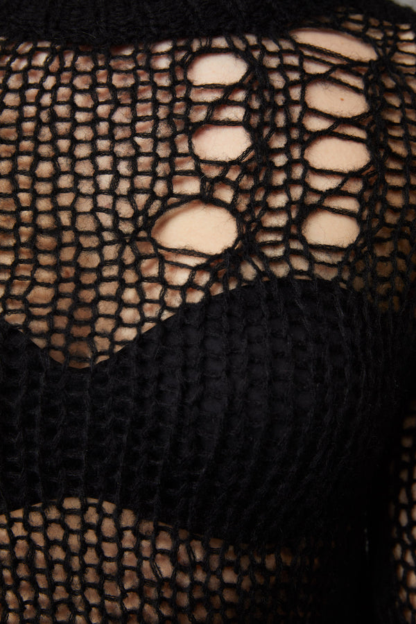 Black Friday - Skulduggery Ultra Crop Knit - black