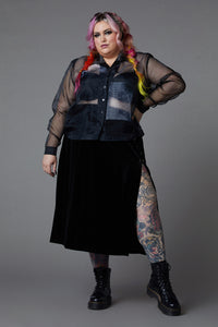 Black Friday - Curve X-Ray Print Blouse - black
