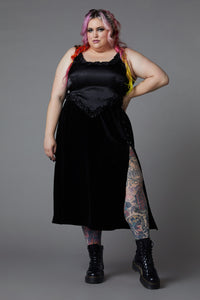 Black Friday - Curve Nadja Gothic Corset Top - black