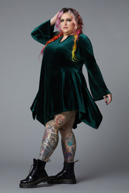 Black Friday - Curve Sallie Dress - emerald