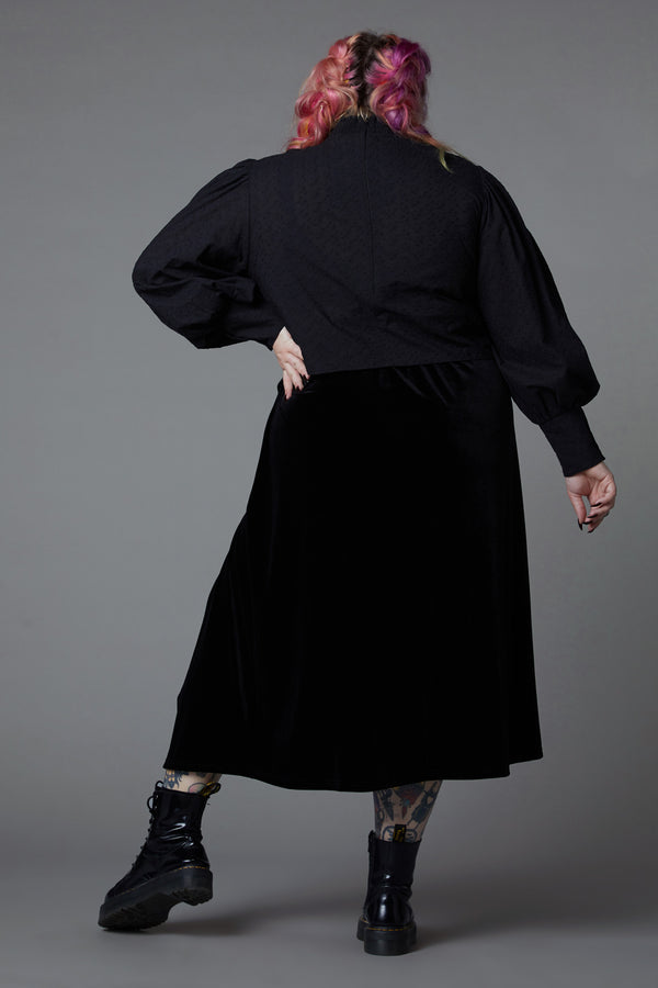 Black Friday - Curve Nadja Gothic Blouse - black