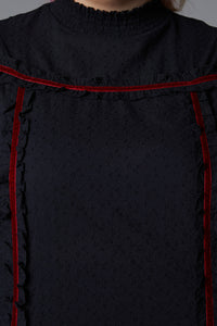 Black Friday - Curve Nadja Gothic Blouse - black