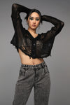 Black Friday - Distressy Cardigan - black