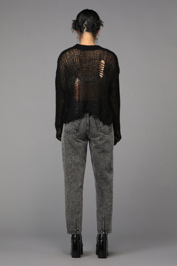 Black Friday - Distressy Cardigan - black
