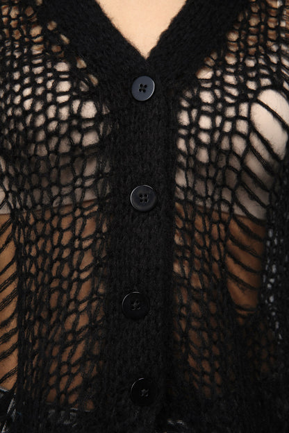 Black Friday - Distressy Cardigan - black