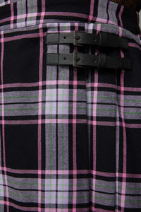 Black Friday - Myrtle Tartan Pinafore - purple