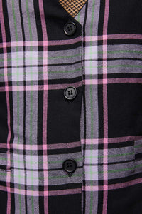 Black Friday - Myrtle Tartan Vest - purple