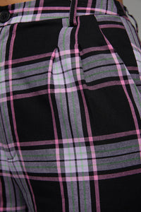 Black Friday - Myrtle Tartan Pant - purple