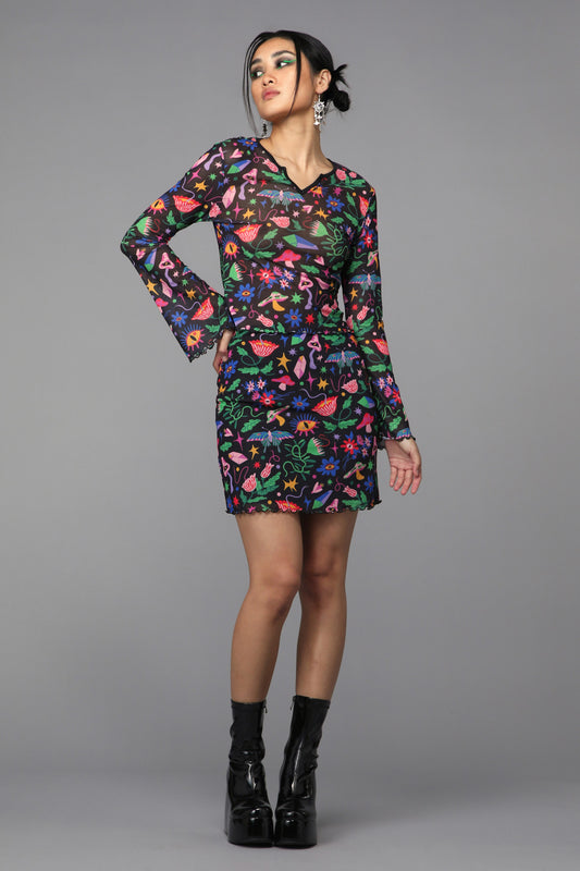 Black Friday - Plantistry Mesh Top - multi