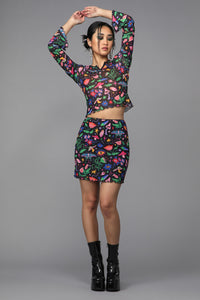Black Friday - Plantistry Mesh Skirt - multi