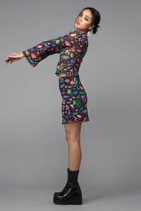 Black Friday - Plantistry Mesh Skirt - multi