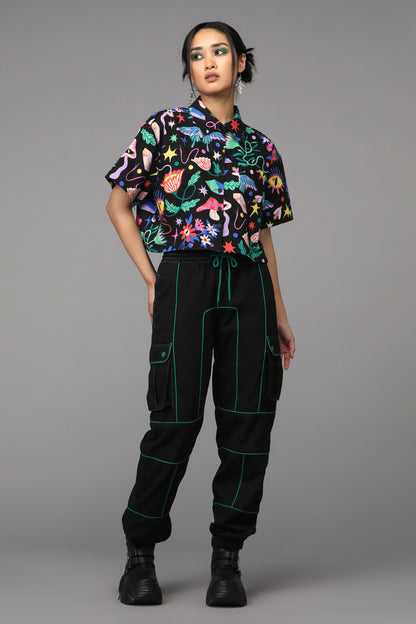 Black Friday - Plantistry Print Blouse - multi