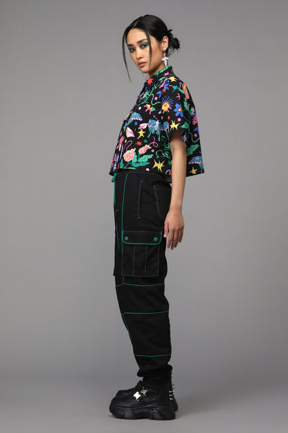 Black Friday - Plantistry Print Blouse - multi