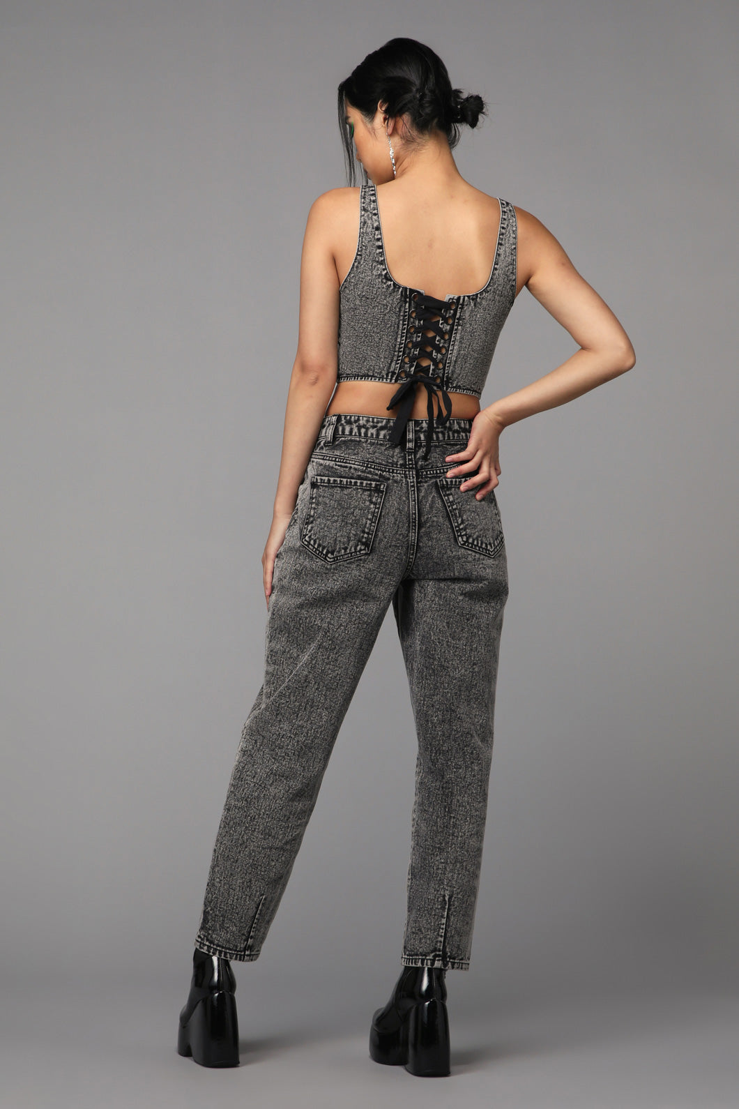 Black Friday - Bitchcraft Corset Top - grey