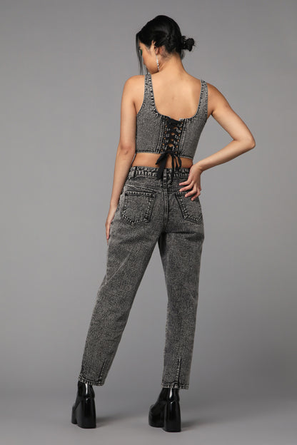 Black Friday - Bitchcraft Corset Top - grey