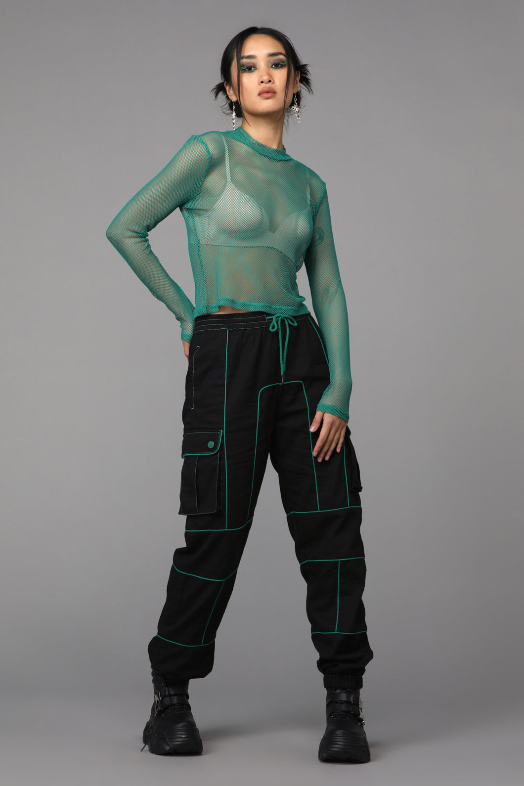 Black Friday - Toxin Mesh Top - green