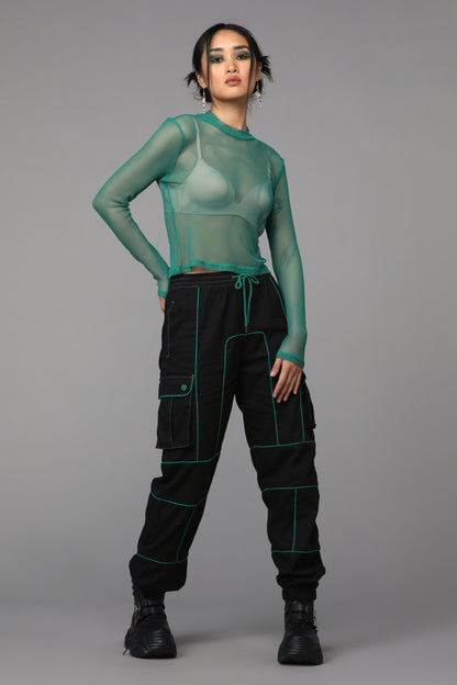 Black Friday - Toxin Mesh Top - green