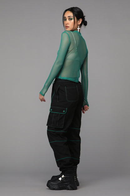 Black Friday - Toxin Mesh Top - green