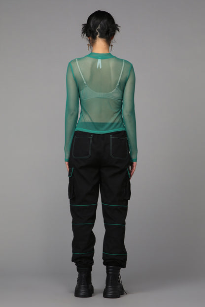Black Friday - Toxin Mesh Top - green