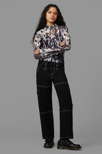 Black Friday - Up In Flames Top - black