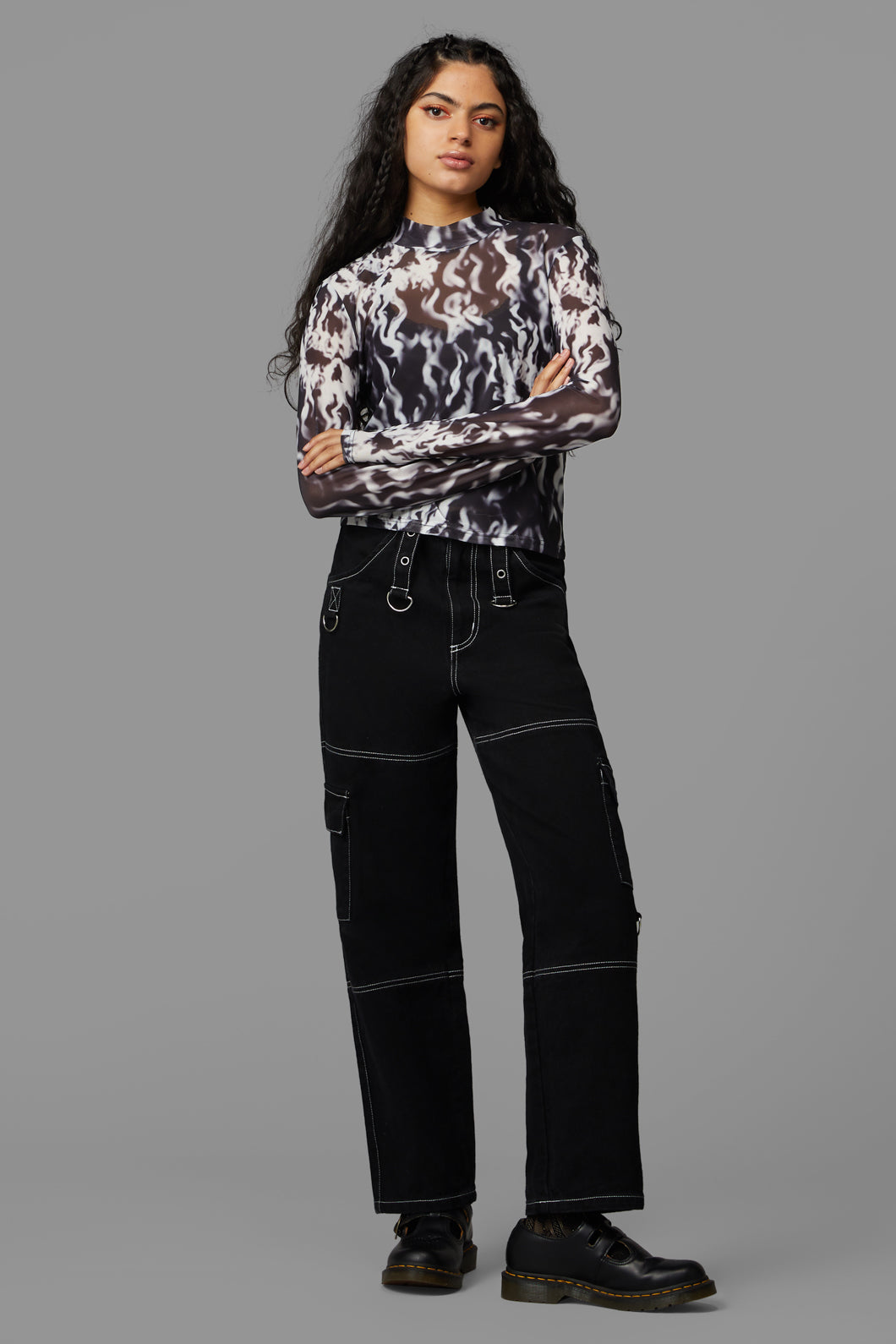 Black Friday - Up In Flames Top - black