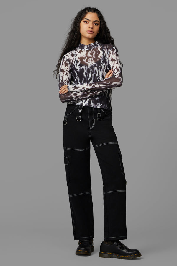 Black Friday - Up In Flames Top - black