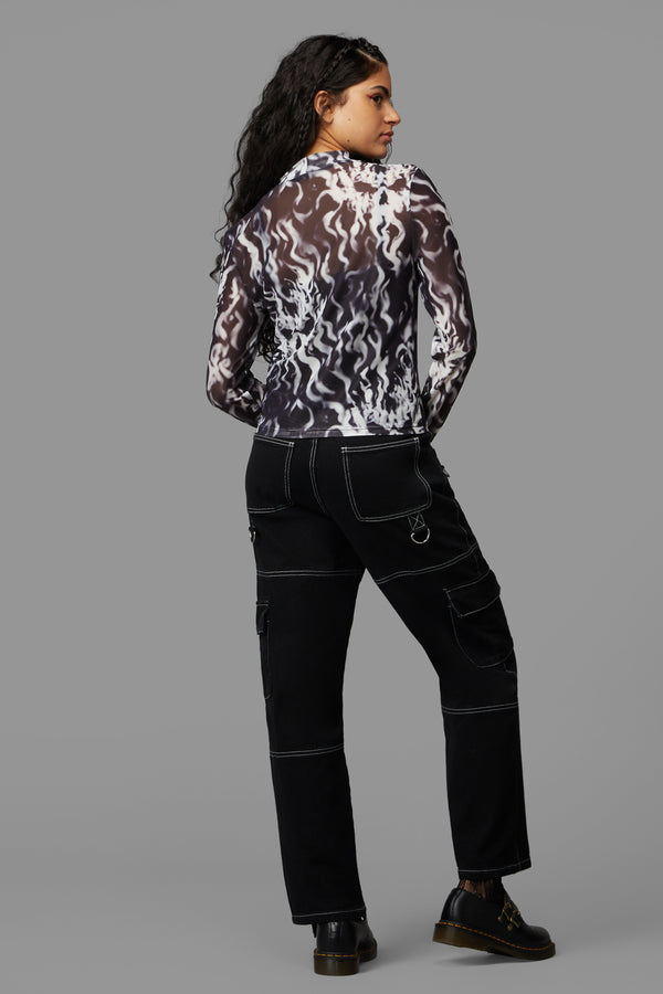 Black Friday - Up In Flames Top - black