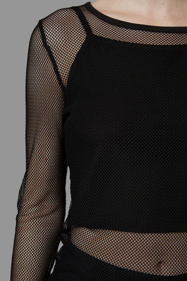 Black Friday - Dead Inside Mesh Top - black