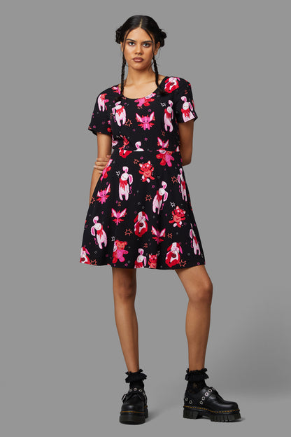 Black Friday - Stay Creepy Dress - black