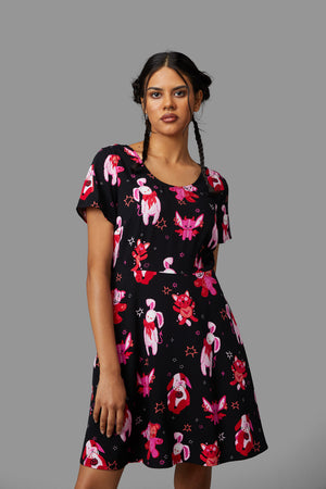 Black Friday - Stay Creepy Dress - black