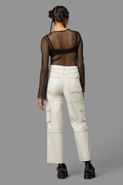 Black Friday - Creep Cargo Pant - cream