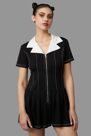 Black Friday - Mercy Dress - black-white
