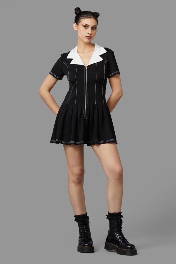 Black Friday - Mercy Dress - black-white