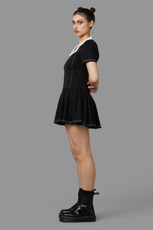 Black Friday - Mercy Dress - black-white