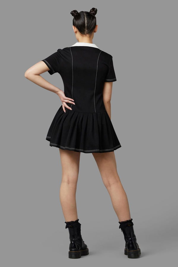 Black Friday - Mercy Dress - black-white