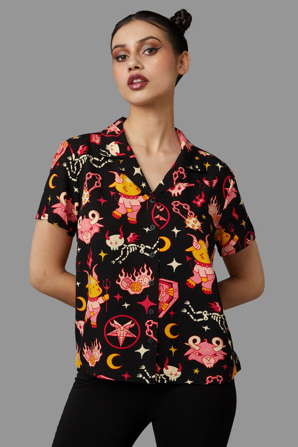 Black Friday - Hellish Blouse - black