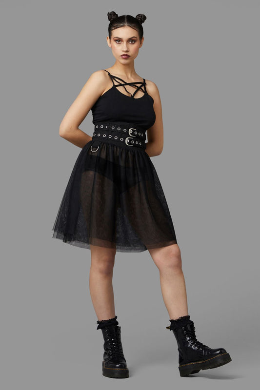 Black Friday - Jaywalker Tulle Skirt - black