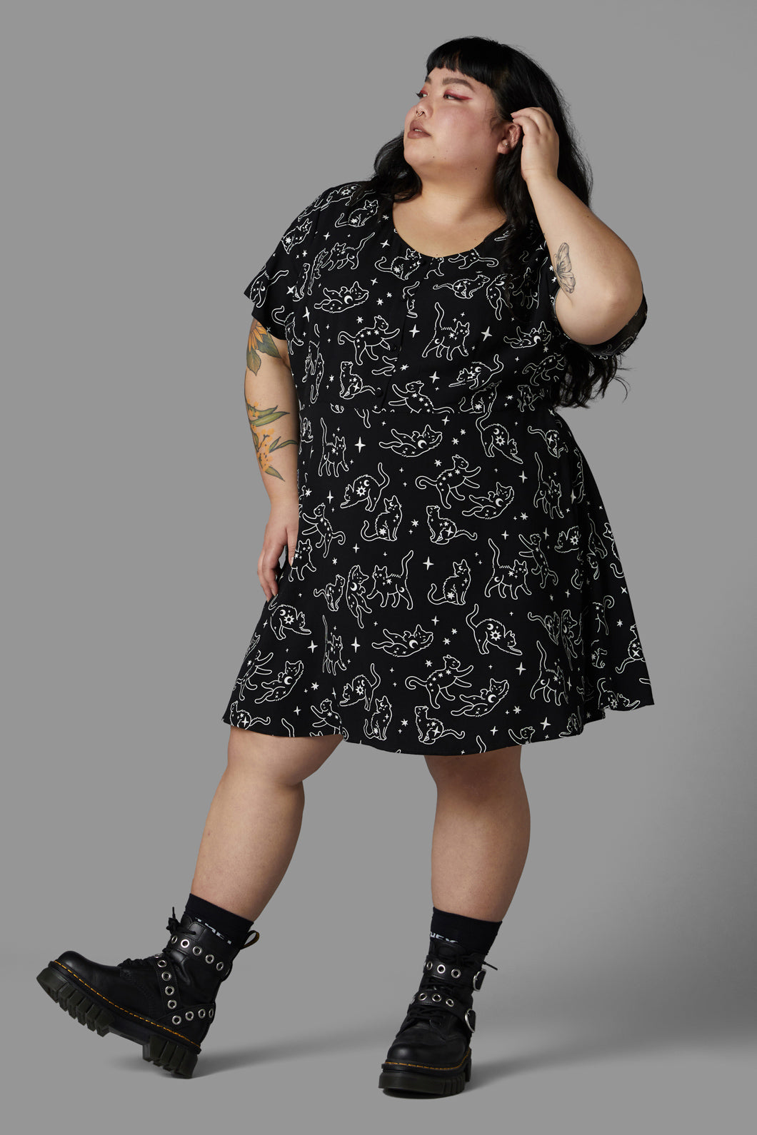 Plus size cat clearance dress